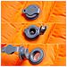 Materasso Campeggio Autogonfiabile Cuscini 1 Persona Arancio - Foto miniatura 4