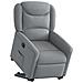 Poltrona Reclinante Alzapersona Elettrica Grigio Chiaro Tessuto - Foto miniatura 3