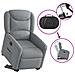 Poltrona Reclinante Alzapersona Elettrica Grigio Chiaro Tessuto - Foto miniatura 8
