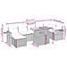 Set Divani da Giardino con Cuscini 8 pz Nero in Polyrattan - Foto miniatura 4