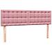 Giroletto a Molle con Materasso Rosa 140x210 cm in Velluto - Foto miniatura 6