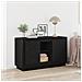 Buffet  Nero Rovere 102x35x60 cm Legno ingegnerizzato - Foto miniatura 2