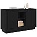 Buffet  Nero Rovere 102x35x60 cm Legno ingegnerizzato - Foto miniatura 3