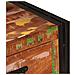 Set di 2 Tavoli Consolle con Cassetti, Legno Massello Recuperato Multicolore, Tavolo Consolle con Cassetti 160x33x75 cm Legno Massello Recuperato - Foto miniatura 8