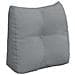 Cuscino per Schiena Grigio chiaro 45 x 24 x 50 cm Tessuto - Foto miniatura 1