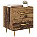 Armadio da Notte 2 pcs Legno vecchio 40 x 35 x 47,5 cm - Foto miniatura 3