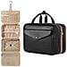 Trousse Da Toilette Da Viaggio Pieghevole Da Appendere - Organizer Cosmetici Piccolo, Impermeabile E Di Grande Capacità Black - Foto miniatura 1