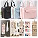Trousse Da Toilette Da Viaggio Pieghevole Da Appendere - Organizer Cosmetici Piccolo, Impermeabile E Di Grande Capacità Black - Foto miniatura 2