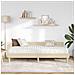 Struttura Letto Angolare con Materasso 2 pcs Crema Tessuto - Foto miniatura 3