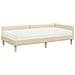 Struttura Letto Angolare con Materasso 2 pcs Crema Tessuto - Foto miniatura 4