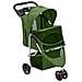 Passeggino per Cani Pieghevole Verde 80x46x98cm Tessuto Oxford - Foto miniatura 3