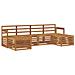 Set divani 6 pcs Naturale Legno di Acacia Massello - Foto miniatura 1