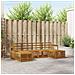 Set divani 6 pcs Naturale Legno di Acacia Massello - Foto miniatura 2