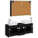 Set di mobili per il bagno 4 pcs Rovere Nero - Foto miniatura 8