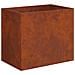 Vaso da giardino Ruggine 50 x 40 x 50 cm Acciaio Corten - Foto miniatura 1