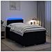 Letto box spring con materasso Nero 120 x 190 cm Tessuto - Foto miniatura 2