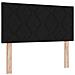 Letto box spring con materasso Nero 120 x 190 cm Tessuto - Foto miniatura 5