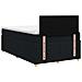 Letto box spring con materasso Nero 120 x 190 cm Tessuto - Foto miniatura 9
