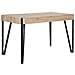 Tavolo Da Pranzo In Color Legno Chiaro E Nero 130x80cm Cambell - Foto miniatura 1