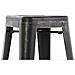 Set 2 Sgabelli Bar Joshua in Metallo I Coppia Sgabelli Industriali Scandinavian Senza Schienale Impilabili I 2 Sgabelli da Bancone H 77 cm Nero-Oro - Foto miniatura 3