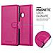 Custodia Compatibile Con Huawei P10 Lite In Rosa Vivo - Coperchio Protettiva Con Chiusura Magnetica, Funzione Stand E Tasca Per Le Carte - Foto miniatura 3