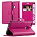 Custodia Compatibile Con Huawei P10 Lite In Rosa Vivo - Coperchio Protettiva Con Chiusura Magnetica, Funzione Stand E Tasca Per Le Carte - Foto miniatura 8