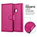 Custodia Compatibile Con Huawei P10 Lite In Rosa Vivo - Coperchio Protettiva Con Chiusura Magnetica, Funzione Stand E Tasca Per Le Carte - Foto miniatura 9