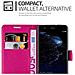 Custodia Compatibile Con Huawei P10 Lite In Rosa Vivo - Coperchio Protettiva Con Chiusura Magnetica, Funzione Stand E Tasca Per Le Carte - Foto miniatura 10