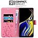 Custodia Compatibile Con Samsung Galaxy Note 9 In Rosa Fiore - Coperchio Protettivo In Design Floreale Con Chiusura Magnetica, Funzione Stand E Slot Per Carte - Foto miniatura 2