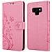 Custodia Compatibile Con Samsung Galaxy Note 9 In Rosa Fiore - Coperchio Protettivo In Design Floreale Con Chiusura Magnetica, Funzione Stand E Slot Per Carte - Foto miniatura 11