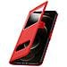Custodia Apple Iphone 12 / 12 Pro Doppia Finestra Cover Silicone Rosso - Foto miniatura 4