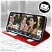 Custodia Apple Iphone 12 / 12 Pro Doppia Finestra Cover Silicone Rosso - Foto miniatura 6