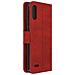 Custodia Lg K22 Vintage Style Portacarte Supporto Video Rosso - Foto miniatura 2