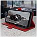 Custodia Lg K22 Vintage Style Portacarte Supporto Video Rosso - Foto miniatura 4