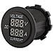 Led Digital Voltmetro Motociclo Cc 12-24v Doppio Led Digitale Voltmetro Amp Volt Meter Gauge - Foto miniatura 1