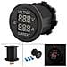 Led Digital Voltmetro Motociclo Cc 12-24v Doppio Led Digitale Voltmetro Amp Volt Meter Gauge - Foto miniatura 4