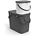 Albula Bio Pattumiera 6 L Per La Cucina Plastica (pp) Bpa Antracite 6l (235 X 200 X 208 Cm)  - Foto miniatura 4
