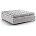 Letto contenitore Matrimoniale Silvia Sommier, Made in Italy, Letto con rivestimento in ecopelle, Apertura frontale, adatto per materasso cm 160x200, Bianco - Foto miniatura 2
