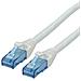 Cat6a 2m 2m Cat6a U / UTP (UTP) Blu, Bianco cavo di rete - Foto miniatura 1