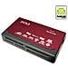 EXT-103C-WHY USB 2.0 Nero, Rosso lettore di schede - Foto miniatura 2