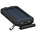 Powerbank Outdoor Energia Solare 8000 Mah Con Torcia Ip45 2xusb Nero - Foto miniatura 2