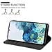 Custodia Compatibile Con Samsung Galaxy S20 In Nero Marrone - Coperchio Protettiva Con Chiusura Magnetica, Funzione Stand E Tasca Per Le Carte - Foto miniatura 3