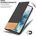 Custodia Compatibile Con Samsung Galaxy S20 In Nero Marrone - Coperchio Protettiva Con Chiusura Magnetica, Funzione Stand E Tasca Per Le Carte - Foto miniatura 7