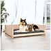 Cuccia Per Cani 95,5x65,5x28 Cm In Legno Massello Di Pino - Foto miniatura 2