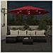 Ombrellone A Parete Con Led Rosso Chiaro 290 Cm - Foto miniatura 3