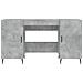 Scrivania Grigio Cemento 140x50x75 Cm In Legno Multistrato - Foto miniatura 5
