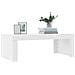 Tavolino Da Salotto Bianco 102x50x36 Cm In Legno Multistrato - Foto miniatura 3