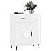 Credenza Bianca 69,5x34x90 Cm In Legno Multistrato - Foto miniatura 3