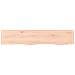 Ripiano a Parete 100x20x4 cm Legno Massello Rovere Non Trattato - Foto miniatura 2