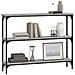 Tavolino Consolle Grigio Sonoma 100x22,5x75cm Legno Multistrato - Foto miniatura 3
